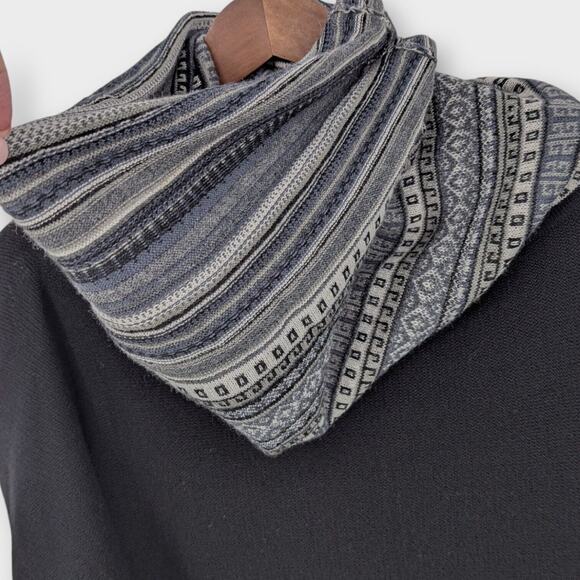 Simply Natural Baby Alpaca Sweater Poncho Boxy Oversized Cowl One Size Women's - Picture 6 of 12